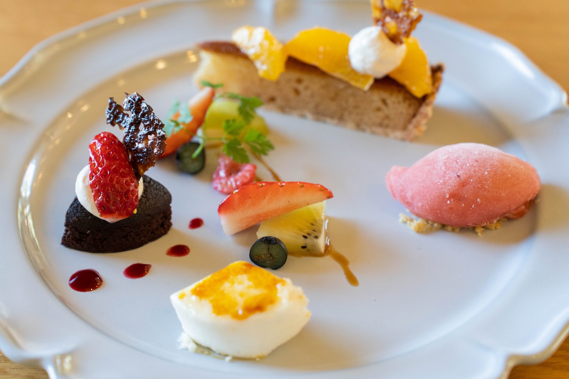 季節のデザートプレート